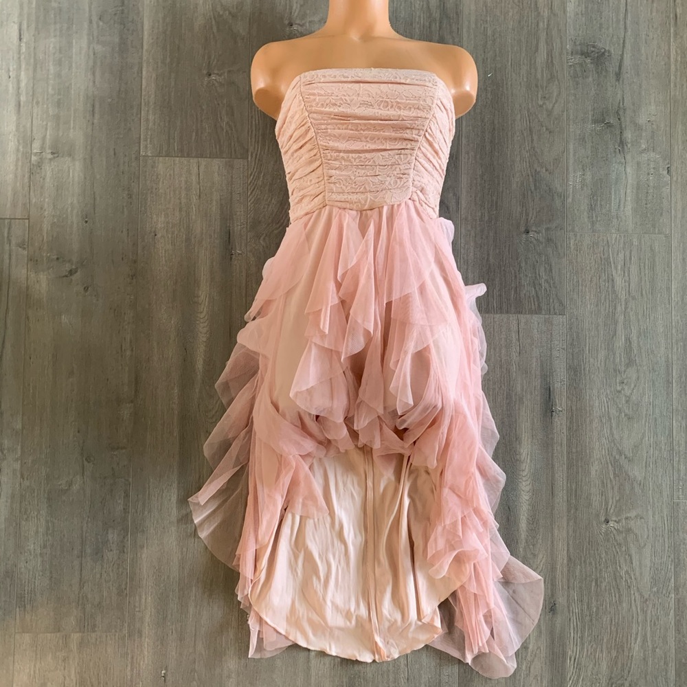 I.m. Dress Pink Strapless Bridesmaid Dress S. E